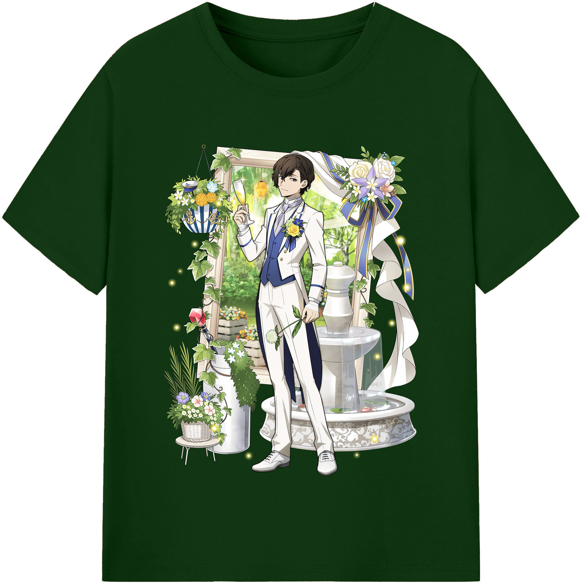 （画像用） 文豪ストレイドッグス Bungo Stray Dogs 綿100％半袖Tシャツ（フロントプリント）
